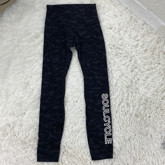 Lululemon Align Pant II 25" Sequoia Camo Print Deep Coal Black - Picture 1 of 7